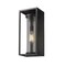 Z-Lite Dunbroch 1 Light Outdoor Wall Sconce, Black & Clear 584M-BK - alternate 1